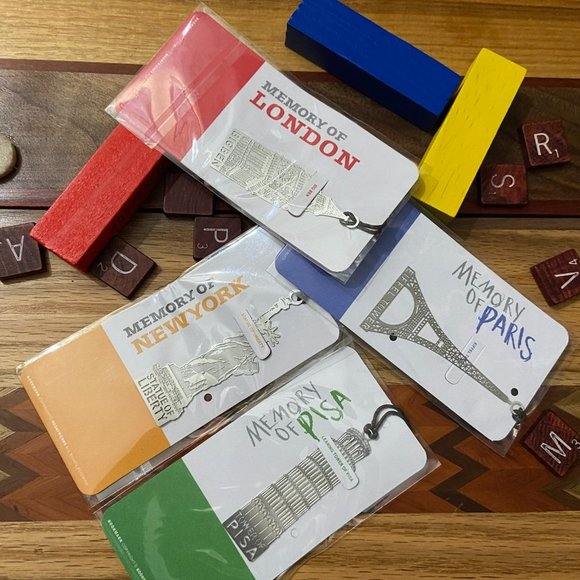 4 Pack Famous Locations - Silver Bookmarks - Picture 10 of 11